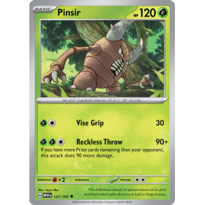 Pinsir 127/165 - 151 Enkeltkort