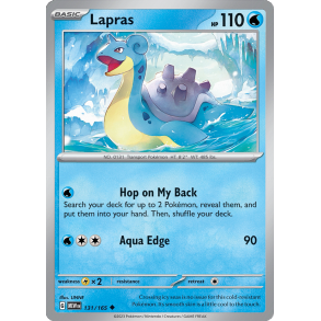 Lapras 131/165 - 151 Enkeltkort