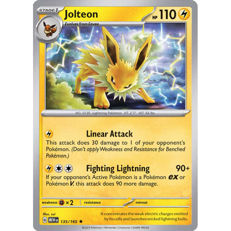 Jolteon 135/165 - 151 Enkeltkort