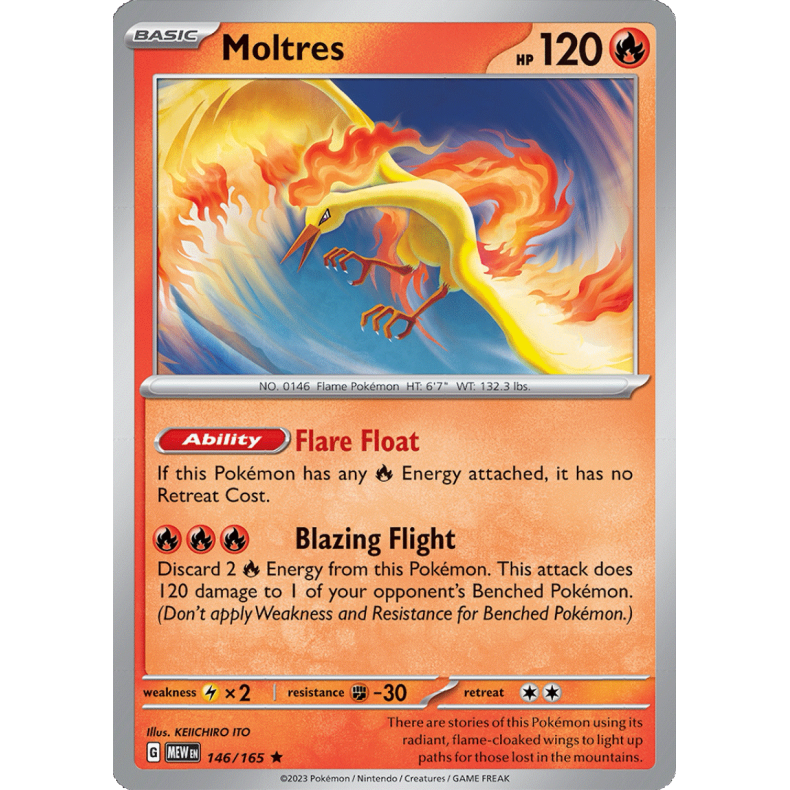 Moltres 146/165 - 151 Enkeltkort