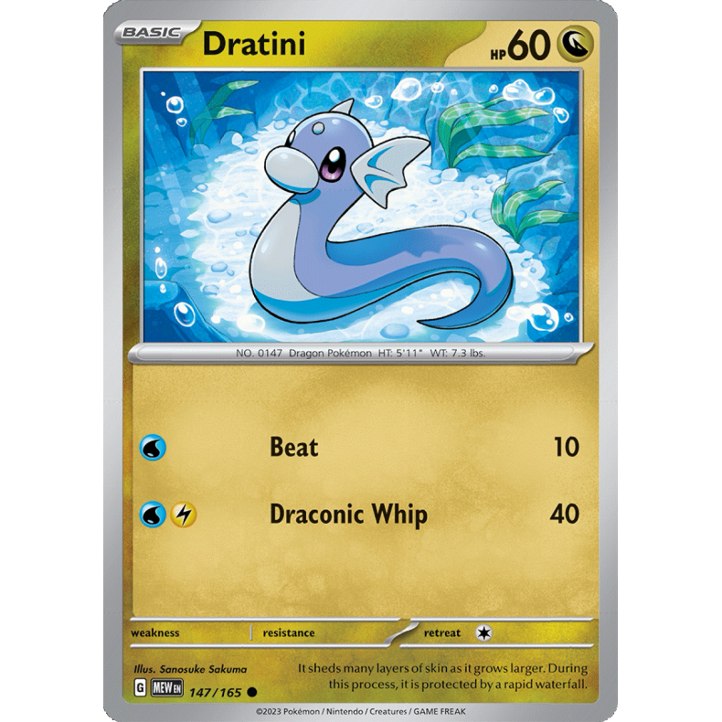 Dratini 147/165 - 151 Enkeltkort