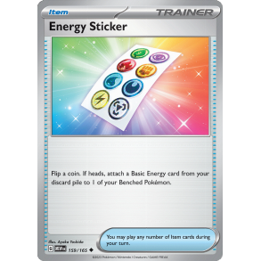 Energy Sticker 159/165 - 151 Enkeltkort