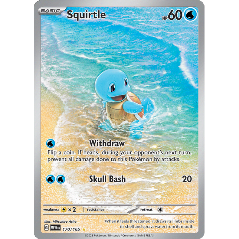 Squirtle 170/165 - 151 Enkeltkort