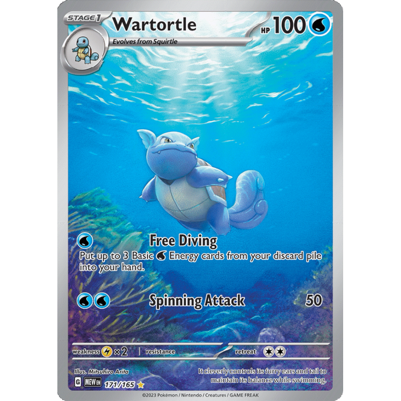 Wartortle 171/165 - 151 Enkeltkort