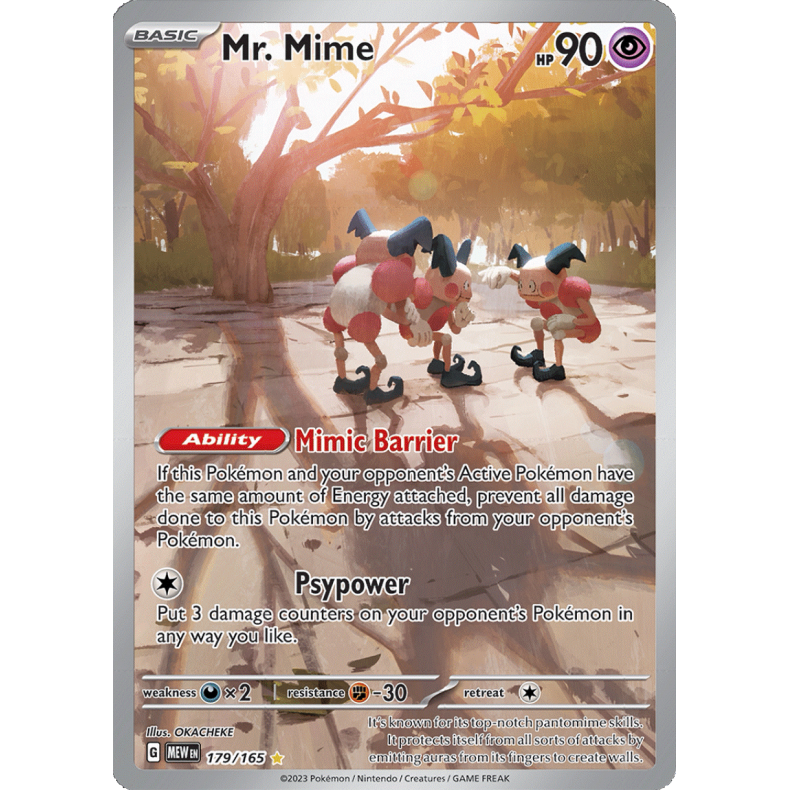 Mr. Mime 179/165 - 151 Enkeltkort