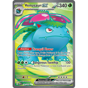 Venusaur ex 182/165 - 151 Enkeltkort