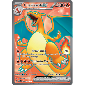 Charizard ex 183/165 - 151 Enkeltkort