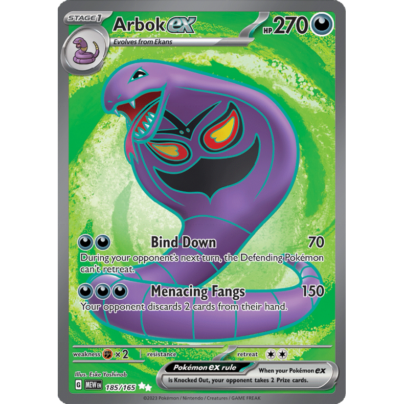 Arbok ex 185/165 - 151 Enkeltkort