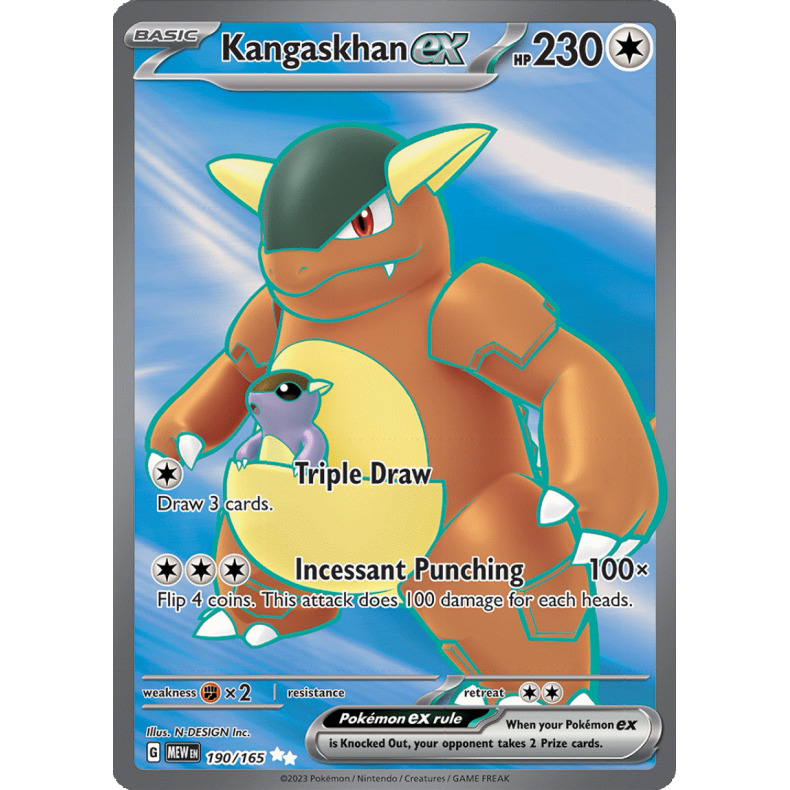 Kangaskhan ex 190/165 - 151 Enkeltkort