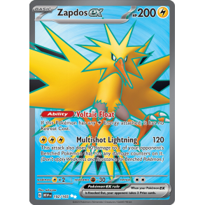 Zapdos ex 192/165 - 151 Enkeltkort