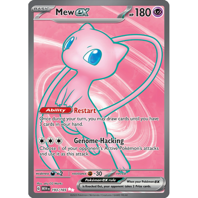 Mew ex 193/165 - 151 Enkeltkort