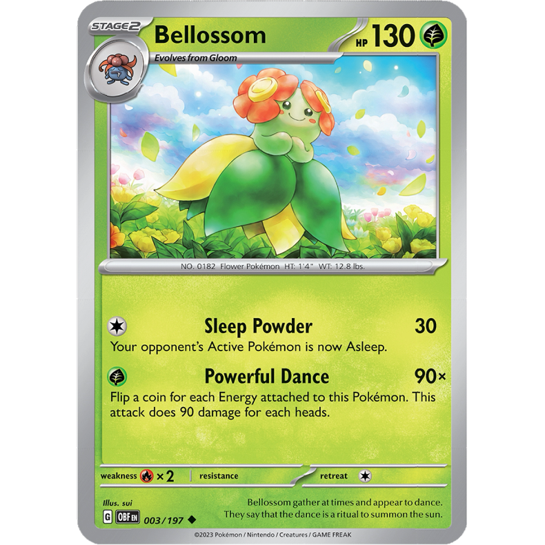Bellossom 003/197 - Obsidian Flames Enkeltkort