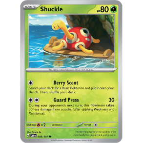 Shuckle 005/197 - Obsidian Flames Enkeltkort