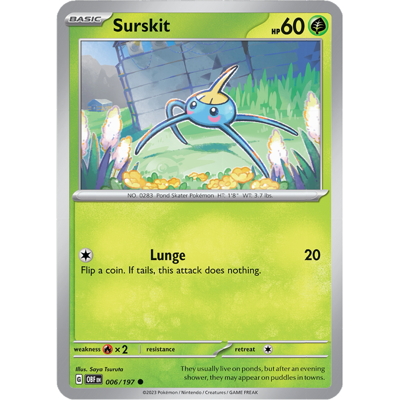 Surskit 006/197 - Obsidian Flames Enkeltkort