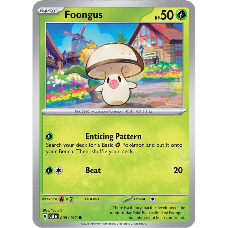 Foongus 009/197 - Obsidian Flames Enkeltkort