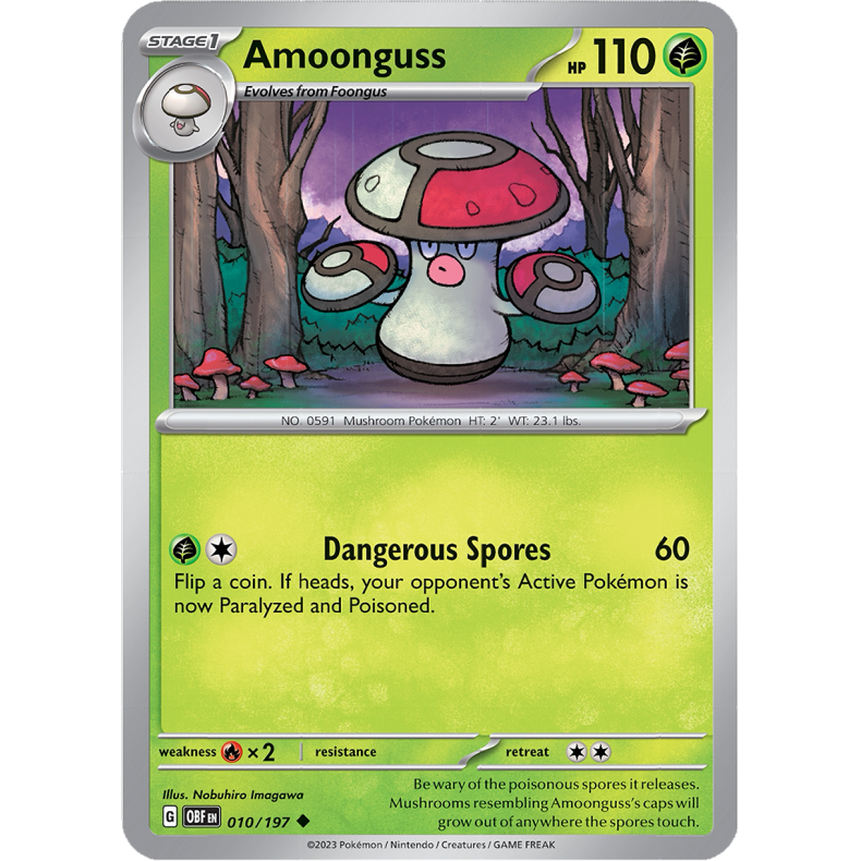 Amoonguss 010/197 - Obsidian Flames Enkeltkort