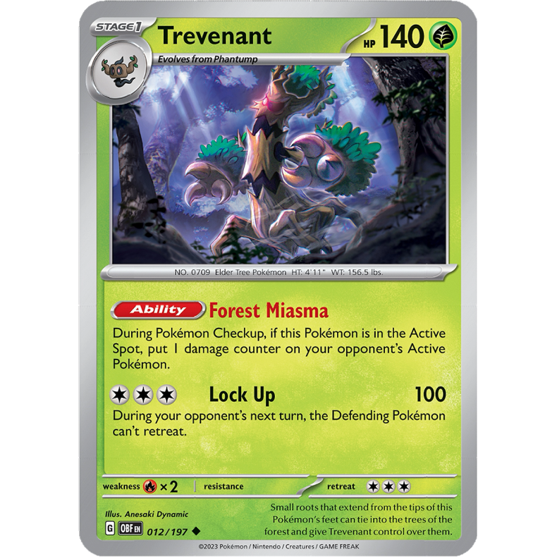 Trevenant 012/197 - Obsidian Flames Enkeltkort