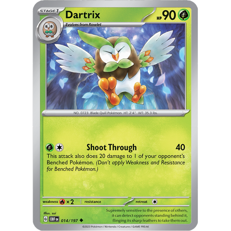 Dartrix 014/197 - Obsidian Flames Enkeltkort