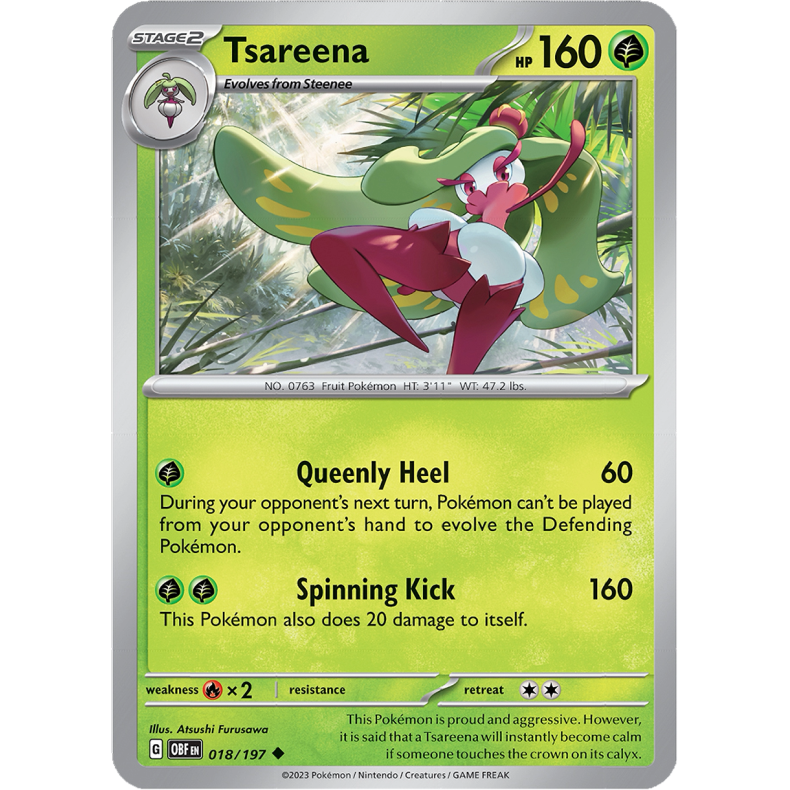 Tsareena 018/197 - Obsidian Flames Enkeltkort