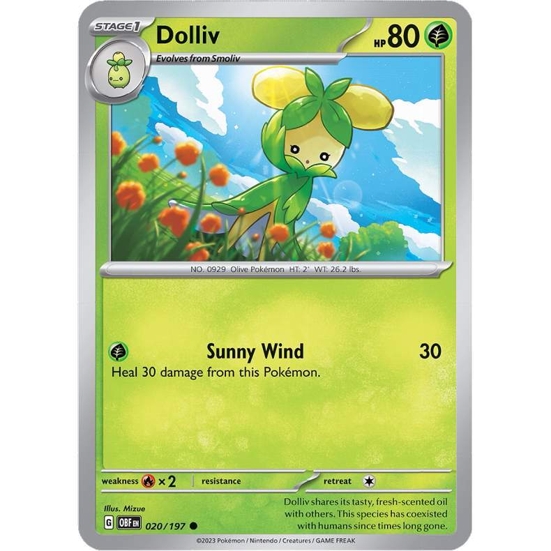 Dolliv 020/197 - Obsidian Flames Enkeltkort