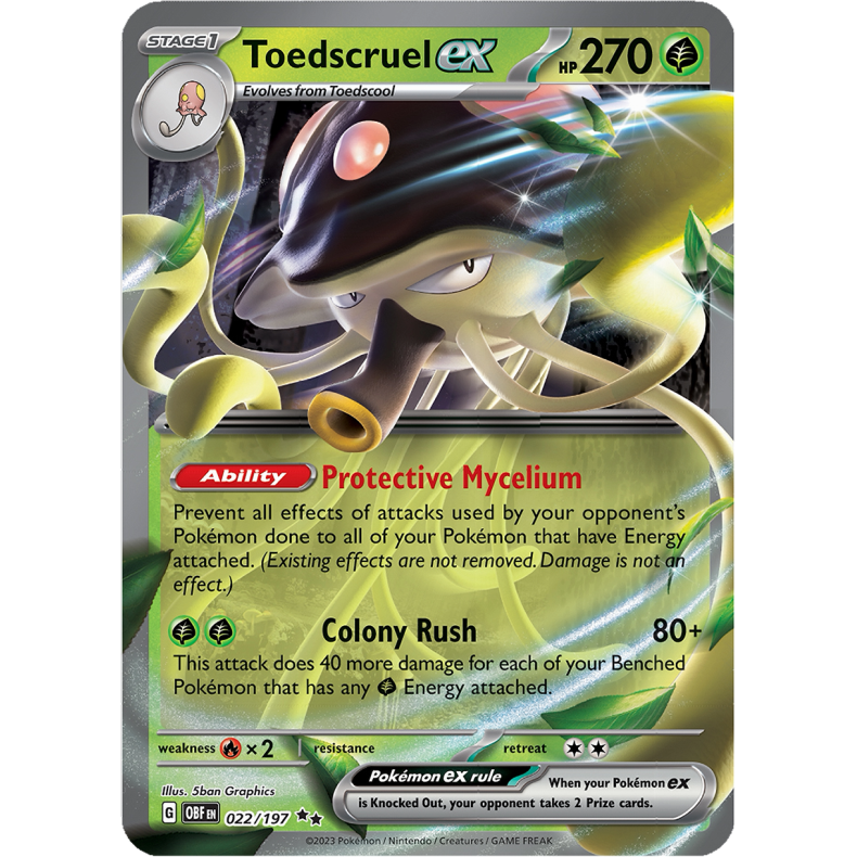 Toedscruel ex 022/197 - Obsidian Flames Enkeltkort