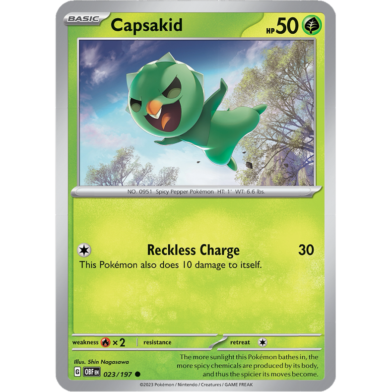 Capsakid 023/197 - Obsidian Flames Enkeltkort