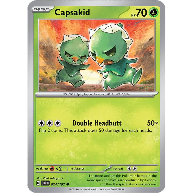 Capsakid 024/197 - Obsidian Flames Enkeltkort