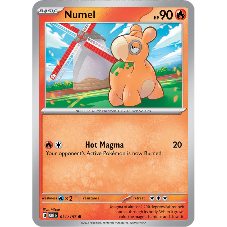 Numel 031/197 - Obsidian Flames Enkeltkort