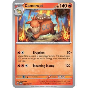Camerupt 032/197 - Obsidian Flames Enkeltkort