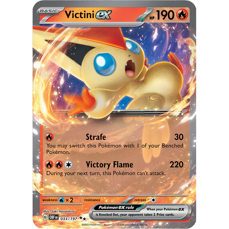 Victini ex 033/197 - Obsidian Flames Enkeltkort