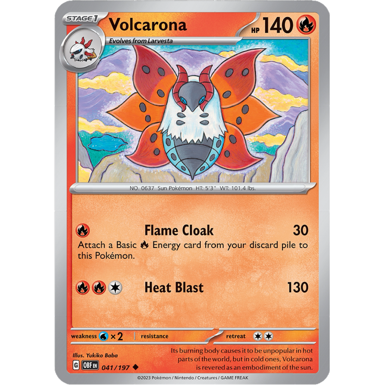 Volcarona 041/197 - Obsidian Flames Enkeltkort