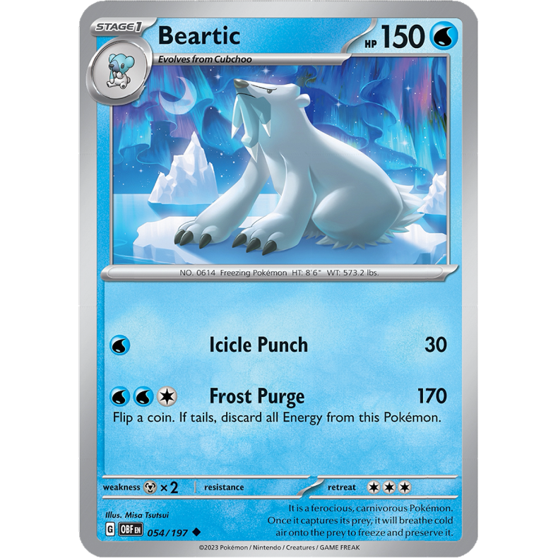 Beartic 054/197 - Obsidian Flames Enkeltkort
