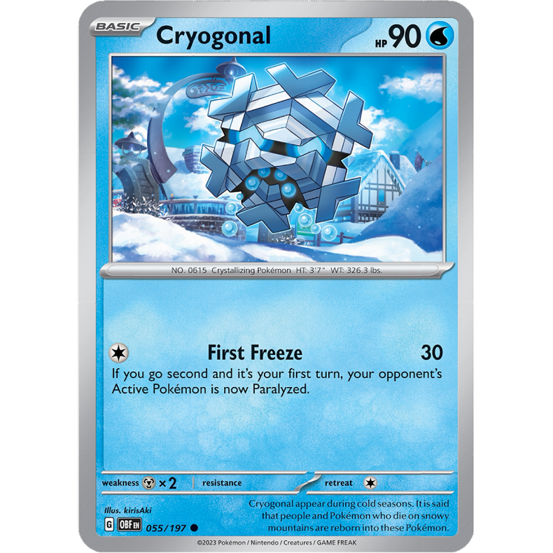 Cryogonal 055/197 - Obsidian Flames Enkeltkort