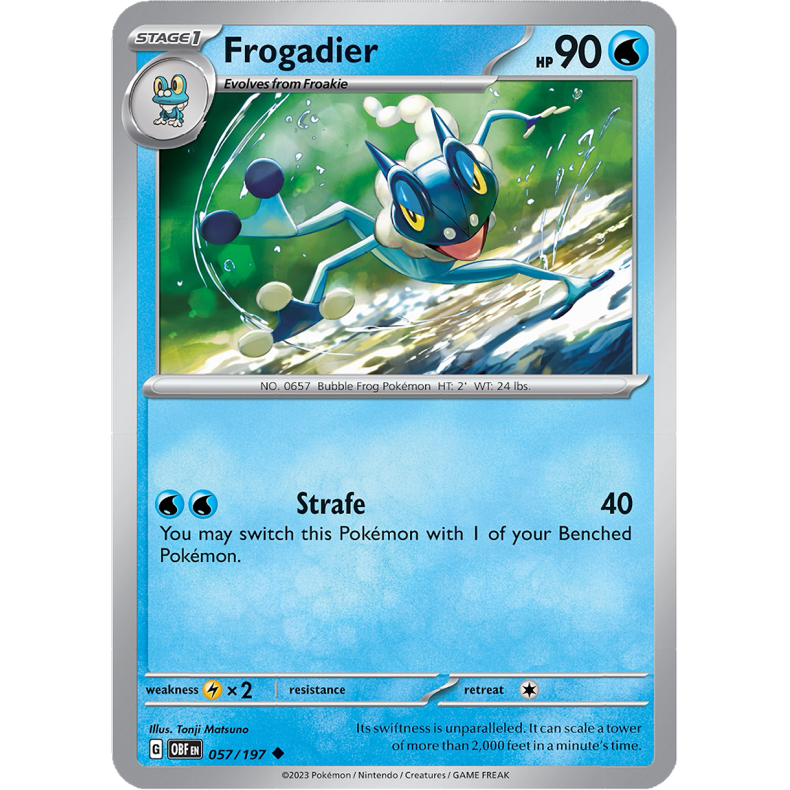 Frogadier 057/197 - Obsidian Flames Enkeltkort