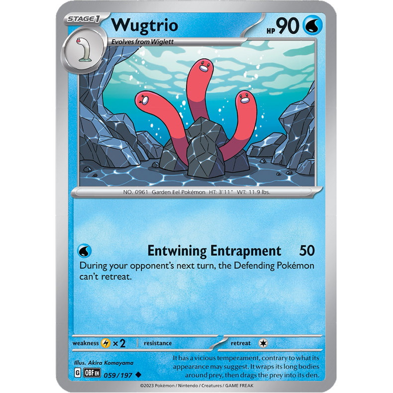 Wugtrio 059/197 - Obsidian Flames Enkeltkort