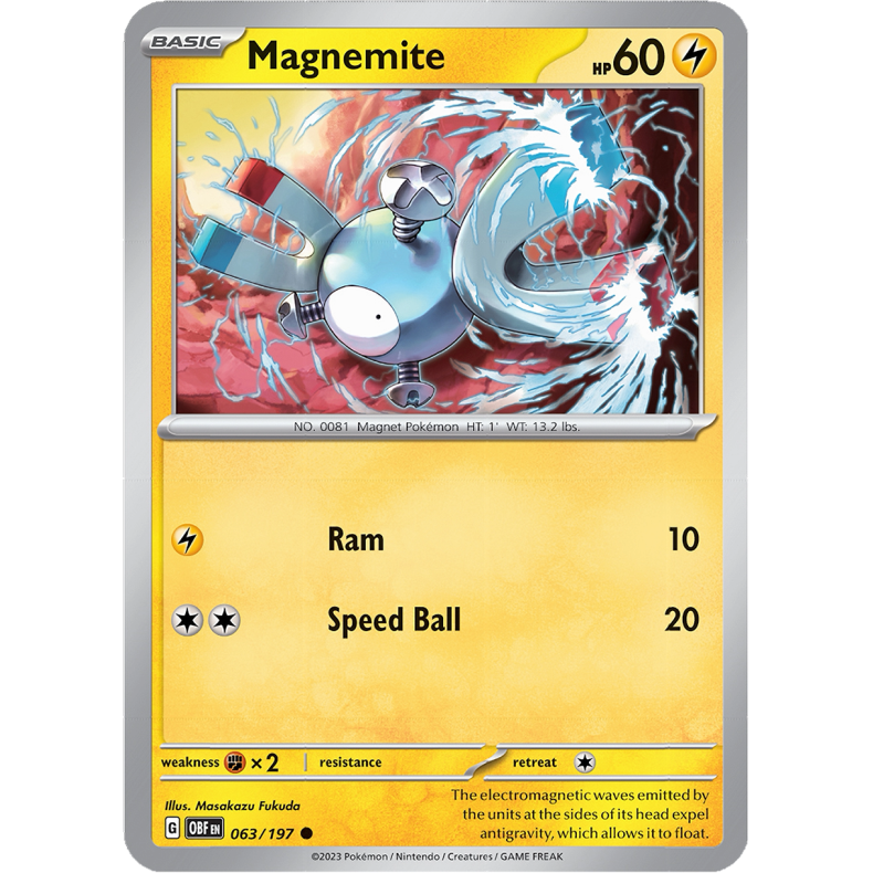 Magnemite 063/197 - Obsidian Flames Enkeltkort