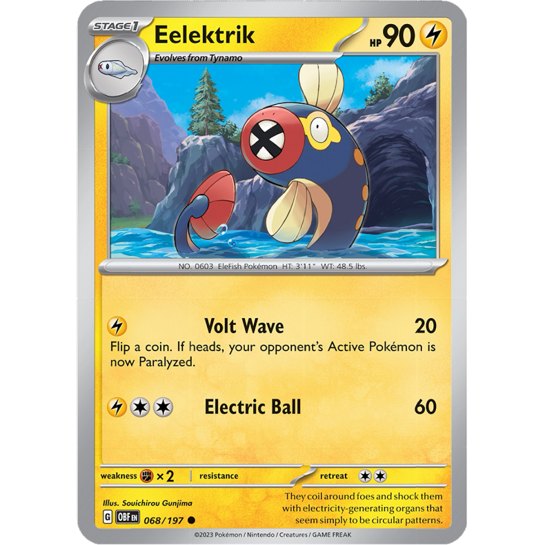 Eelektrik 068/197 - Obsidian Flames Enkeltkort