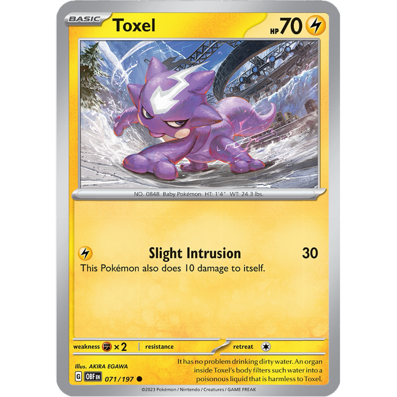 Toxel 071/197 - Obsidian Flames Enkeltkort