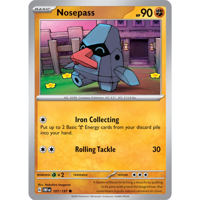 Nosepass 107/197 - Obsidian Flames Enkeltkort
