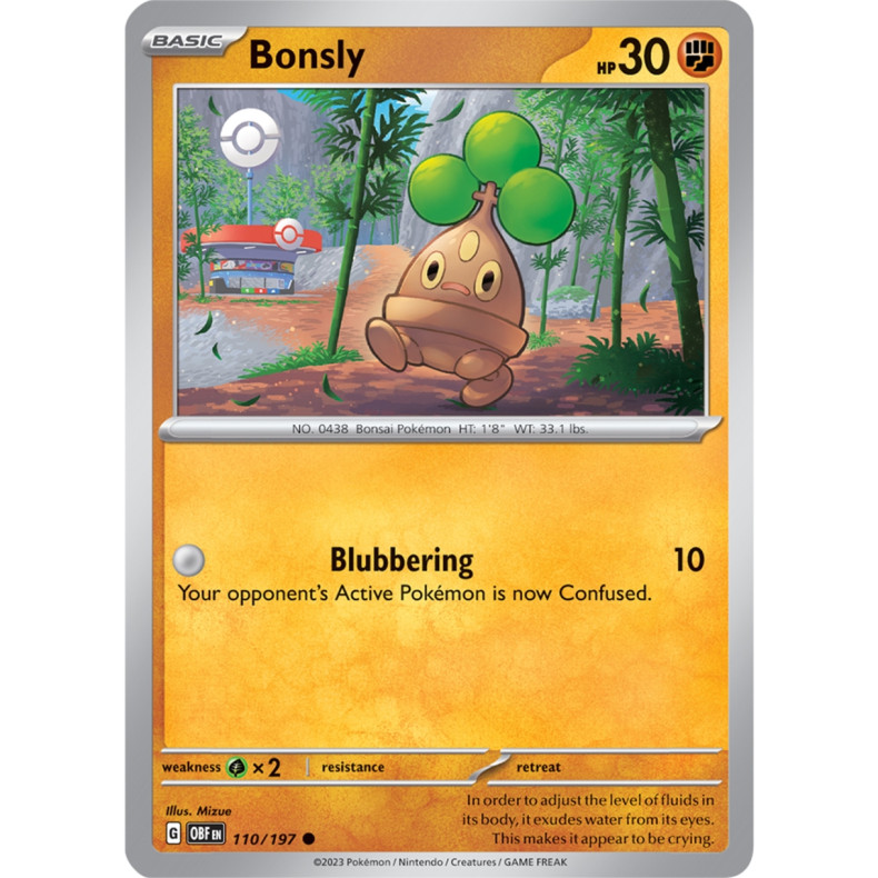 Bonsly 110/197 - Obsidian Flames Enkeltkort