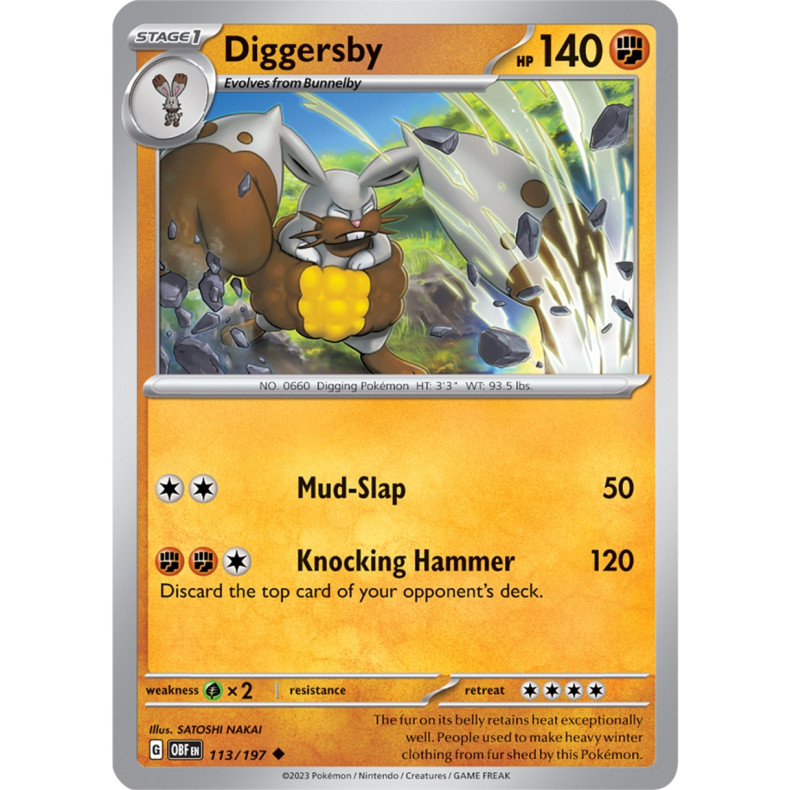 Diggersby 113/197 - Obsidian Flames Enkeltkort