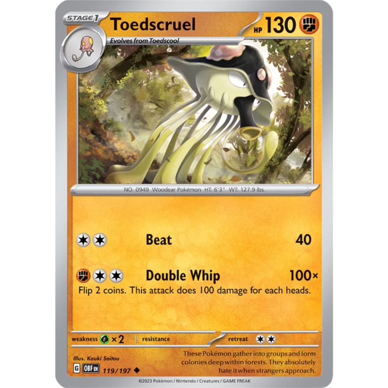 Toedscruel 119/197 - Obsidian Flames Enkeltkort