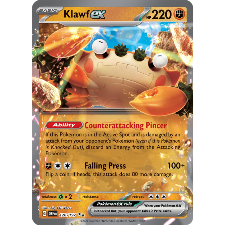 Klawf ex 120/197 - Obsidian Flames Enkeltkort
