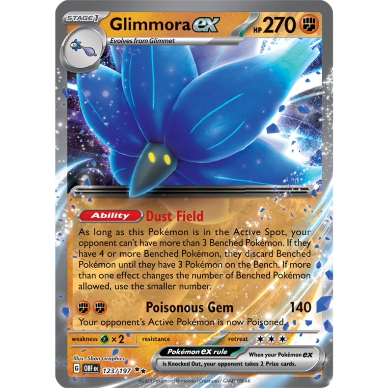 Glimmora ex 123/197 - Obsidian Flames Enkeltkort