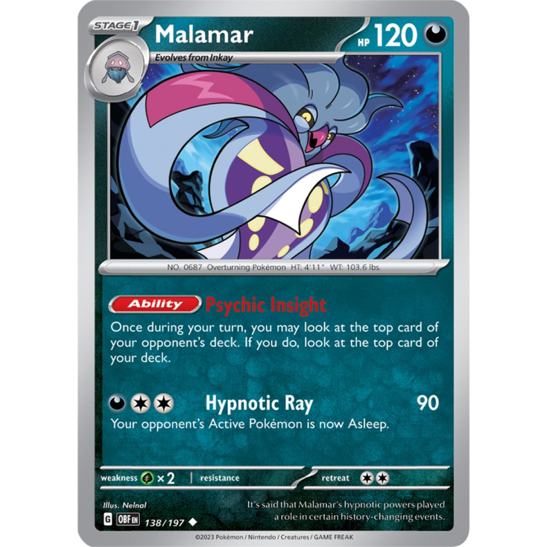 Malamar 138/197 - Obsidian Flames Enkeltkort