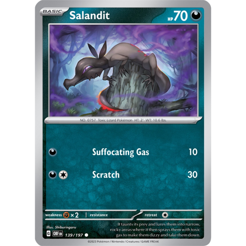 Salandit 139/197 - Obsidian Flames Enkeltkort