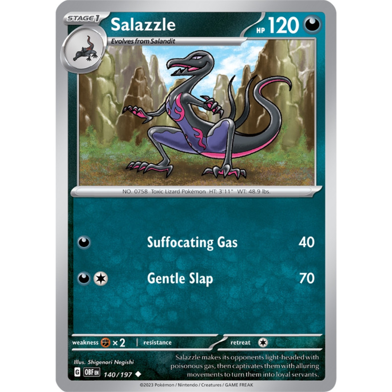 Salazzle 140/197 - Obsidian Flames Enkeltkort