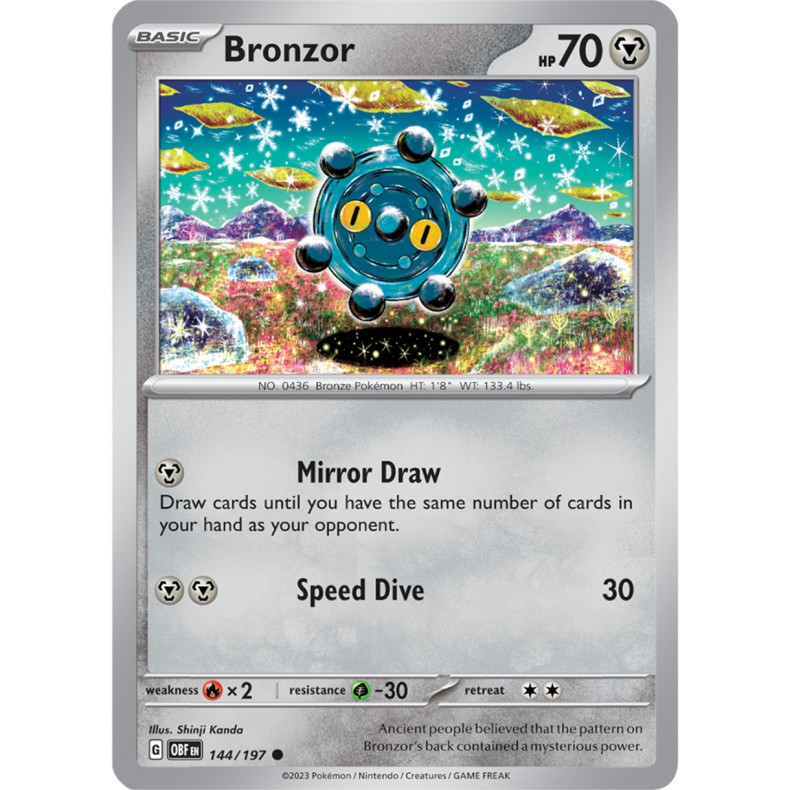 Bronzor 144/197 - Obsidian Flames Enkeltkort