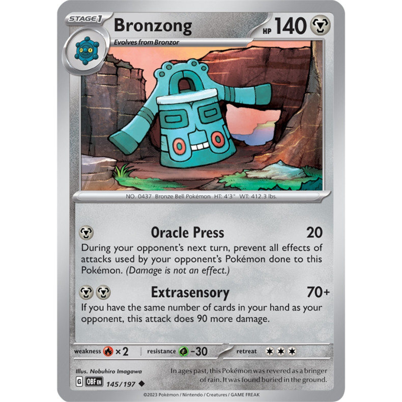 Bronzong 145/197 - Obsidian Flames Enkeltkort
