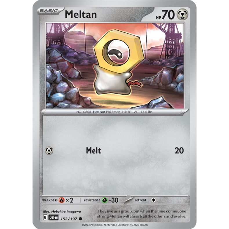 Meltan 152/197 - Obsidian Flames Enkeltkort